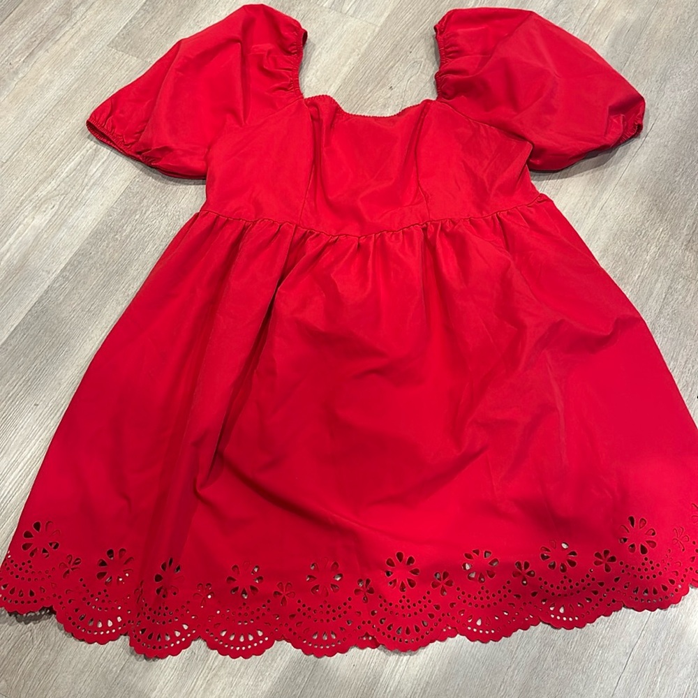 red dress